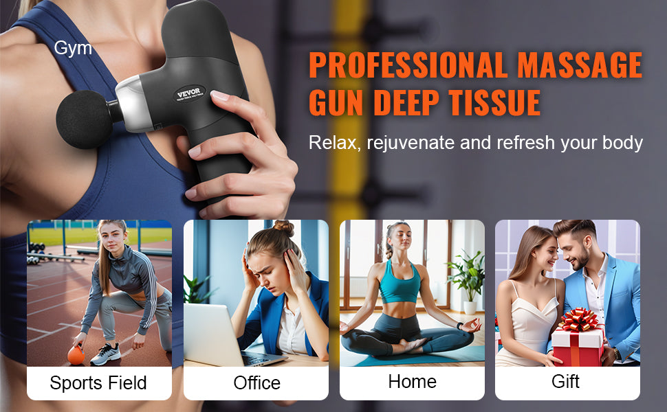 SucceBuy Mini Massage Gun Deep Tissue Percussion Muscle Massage Gun Portable for Athletes Small Massage Gun Handheld